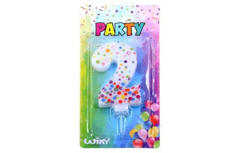 Tortová sviečka s bodkami č.2