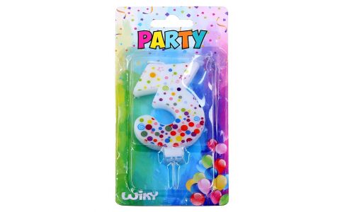 Tortová sviečka s bodkami č.3