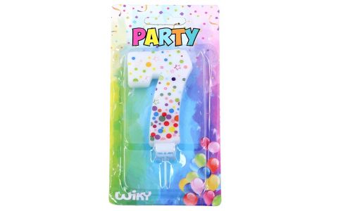 Tortová sviečka s bodkami č.7