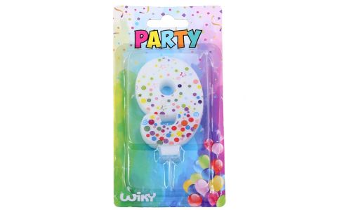 Tortová sviečka s bodkami č.9