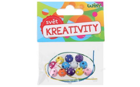 Farebné korálky so šnúrkou