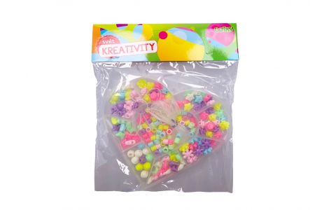 Korálky set 90g Srdce