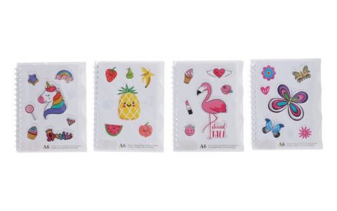 Notes linajkový špirálovy 11,5x14,5cm,50strán