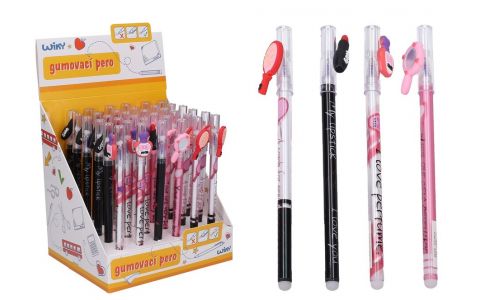 Gumovacie pero 0,5mm motív Kozmetika