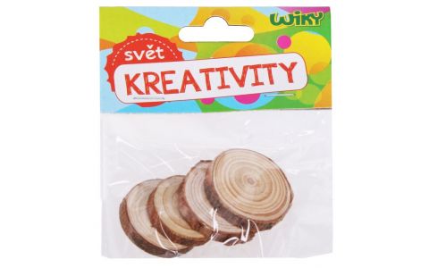 Drevené koliesko prírodné 4ks