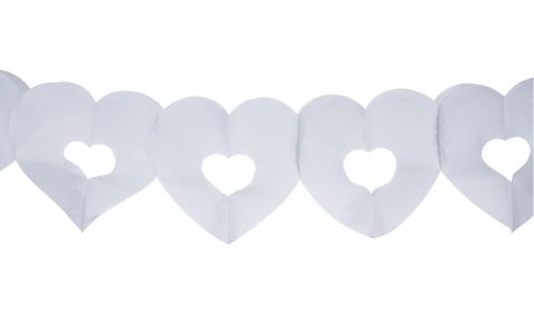 Papierová girlanda srdce 18cm