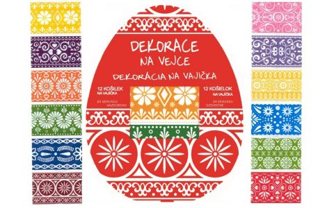 Dekorácia na vajíčka ornamenty 12ks
