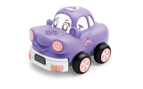 Auto soft s tvárou RC 13cm fialové