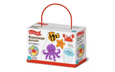 Far far land Puzzle morské zvieratká 5ks