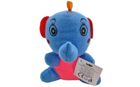 Plyšový slon modrý 18cm