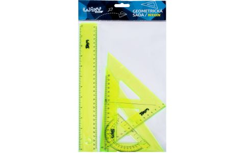 Geometrická sada do školy NEON