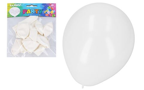 Nafukovacie balóny biele 10ks/30cm