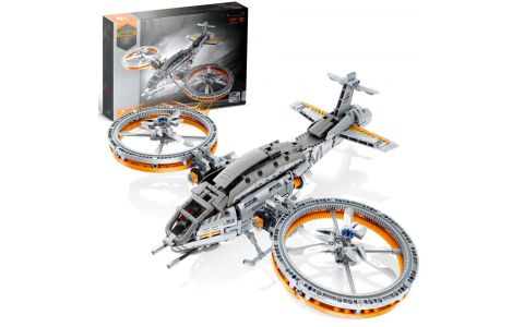 Vrtuľník mechanická stavebnica 817 dielikov