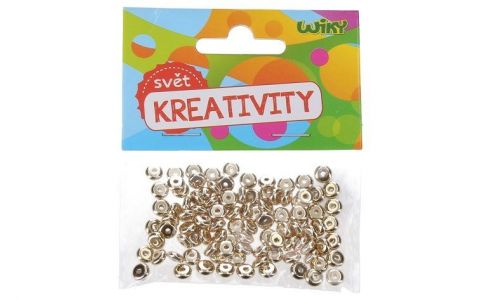 Korálky zlaté 5x2mm,100ks