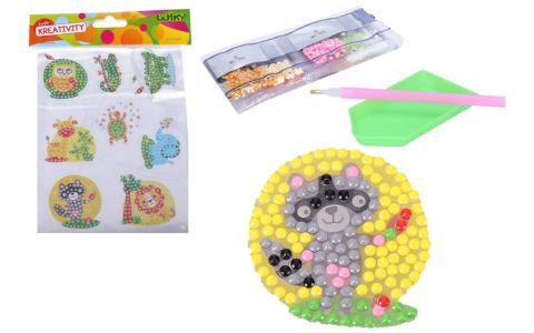 Kreatívna sada diamond nálepky zvieratká