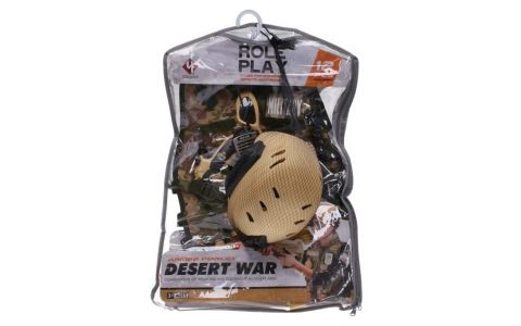 Vojenská sada s prilbou