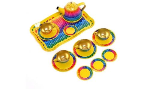 Riady kovové sada žltá 15ks