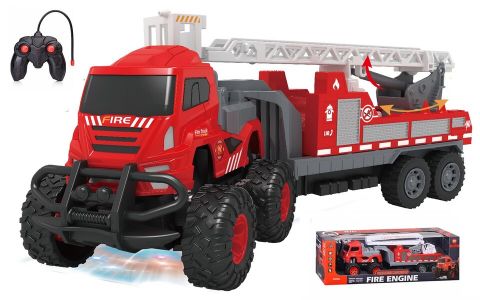 Hasičské auto RC ťahač 4x4 s rebríkom 33cm Hasičské auto RC ťahač 4x4 s rebríkom 33cm