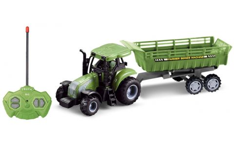 RC traktor s vlečkou Farm 37cm