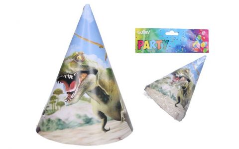 Klobúčik párty Dino 6ks