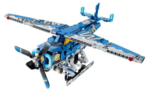 Hydroplán lietadlo mechanická stavebnica 323 dielikov