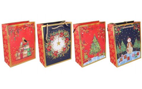 Vianočná darčeková taška 23x18x8cm