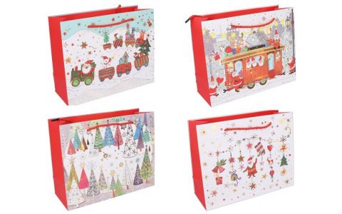 Vianočná darčeková taška 32x26x10cm