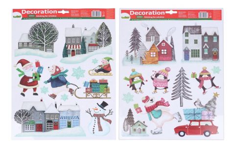 Vianočná nálepka na okno 29x41cm-