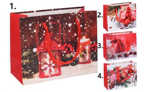 Vianočná darčeková taška 23x18x10cm - 2
