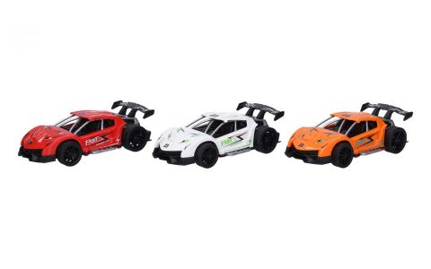  Auto závodné na zotrvačník 15,5cm - červená