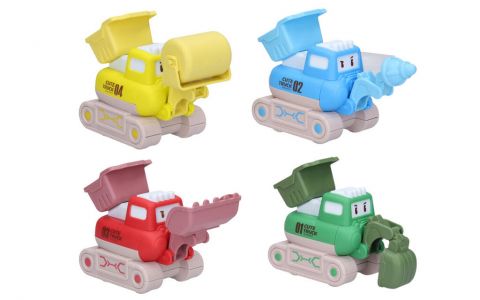 Stroj stavebný 13cm 4farby - náhodná