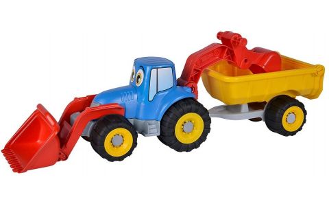 Traktor do piesku s vlečkou 53cm Traktor do piesku s vlečkou 53cm
