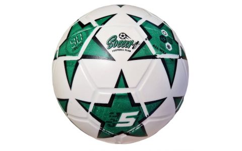Futbalová lopta Soccer zelená veľkosť 5