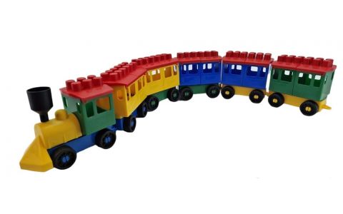 Stavebnica Lori 8 vláčik 6ks