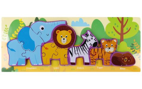Skladačka puzzle zvieratká ZOO