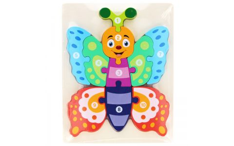 Drevená skladačka motýľ