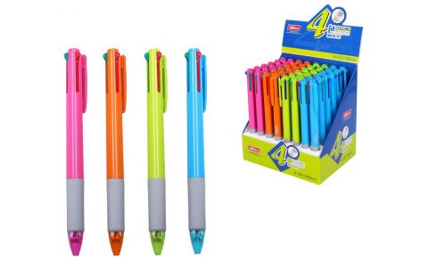 Pero 4 farebné s gripom 0,7mm - náhodná