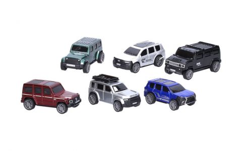 Auto terénne kovové 7,5cm - čierna