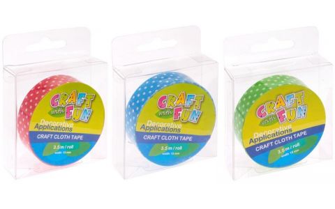 Ozdobná lepiaca stuha 3,5m - modrá