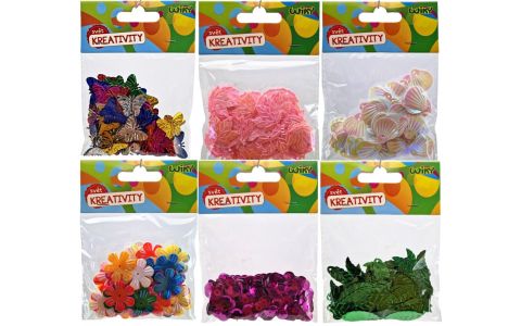 Kreatívna sada dekorácie 10g - zelená - listy