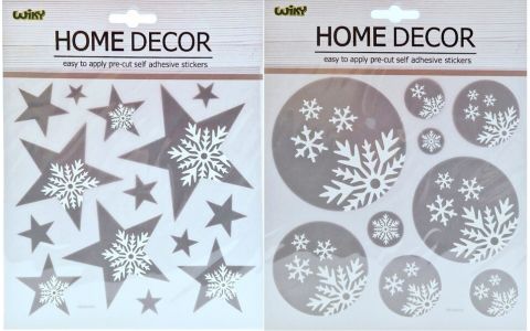 Vianočná dekoračná nálepka 18x23cm - náhodný