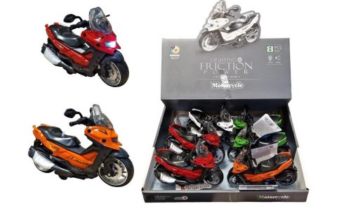 Skúter na zotrvačník s efektmi 14cm - náhodná