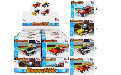 Stavebnica Alleblox RacingTeam 32-34ks/4druhy - 1
