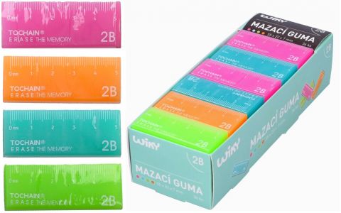 Guma mazacie pravítko 5,5cm - náhodná