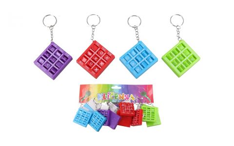 Kľúčenka piškvorky farebná 12,5cm - náhodná Kľúčenka piškvorky farebná 12,5cm - náhodná