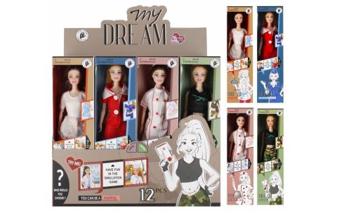 Bábika v rovnošate 29cm - kuchárka