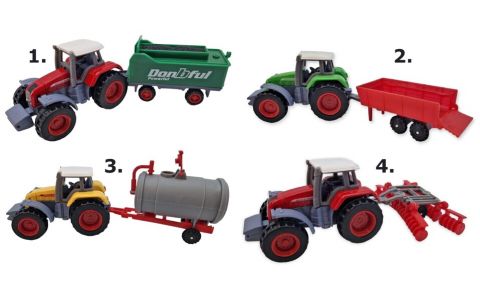 Traktor kovový s návesom 14cm - 1