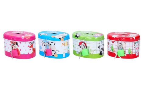 Plechová pokladníčka Time to Celebrate 10cm - červená