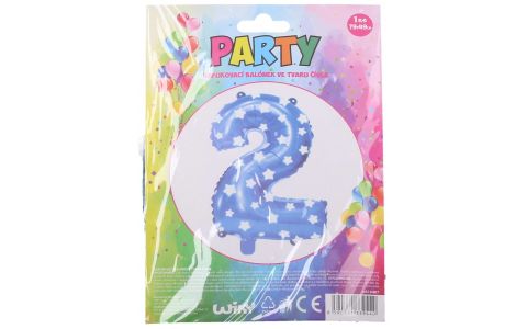 Nafukovací balón modrý s hviezdami, číslo.2