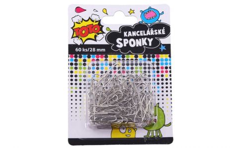 Kancelárske sponky 28mm 60ks